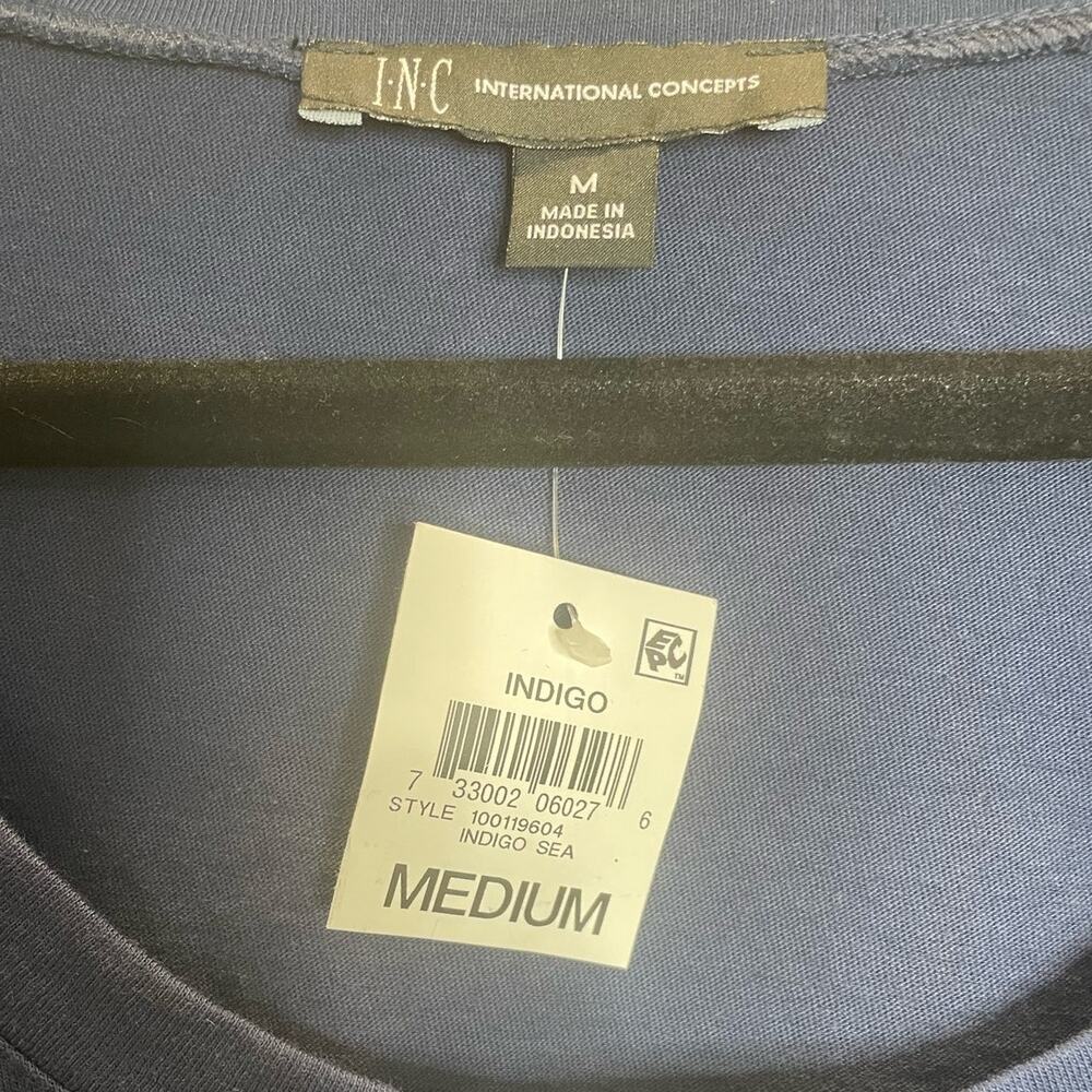 INC International Concepts Puffed Sleeve Tee - Medium - Picture 3 of 4